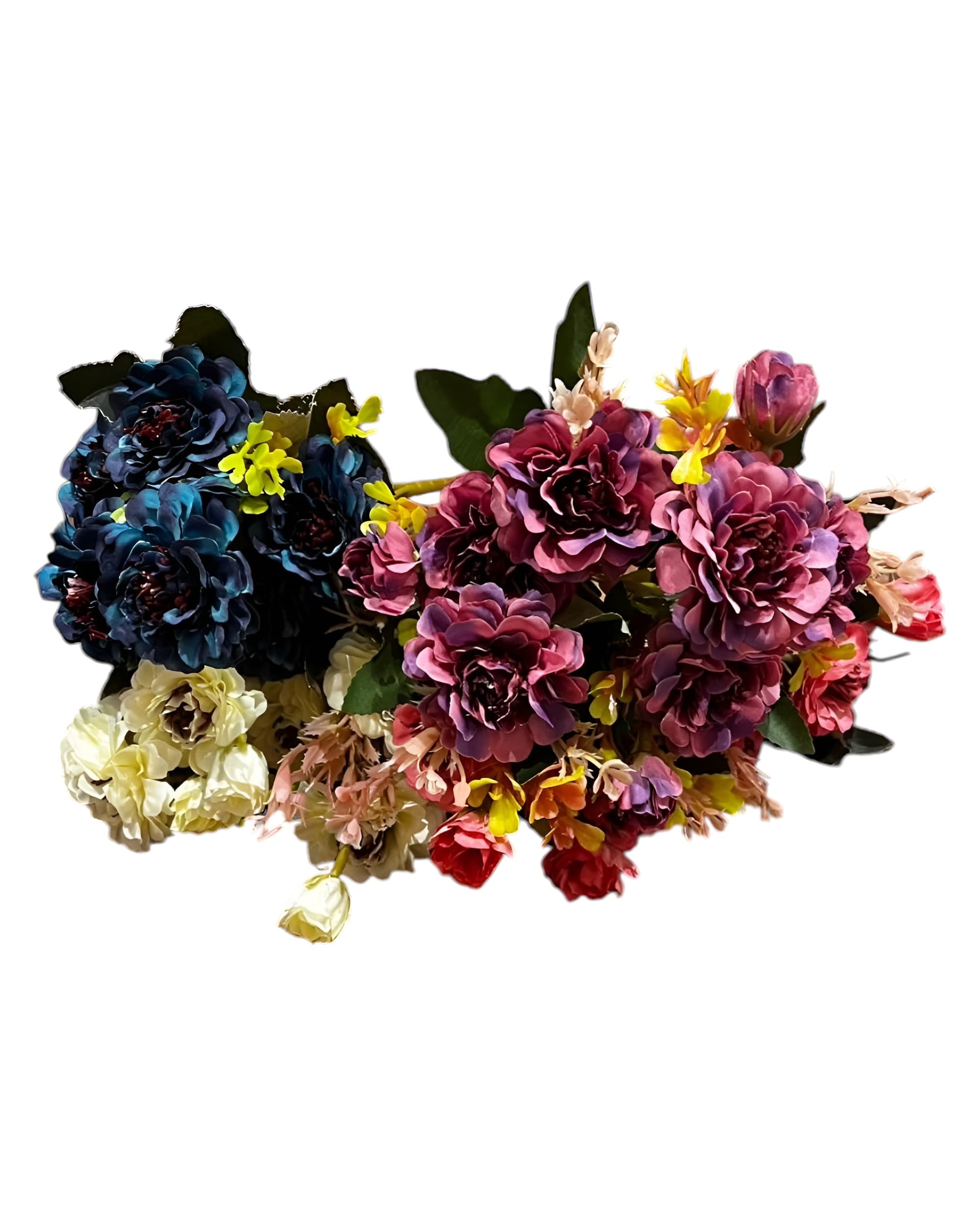 6 DALLI KATMERLİ YAPAY GÜL DEMETİ 30 CM - 2