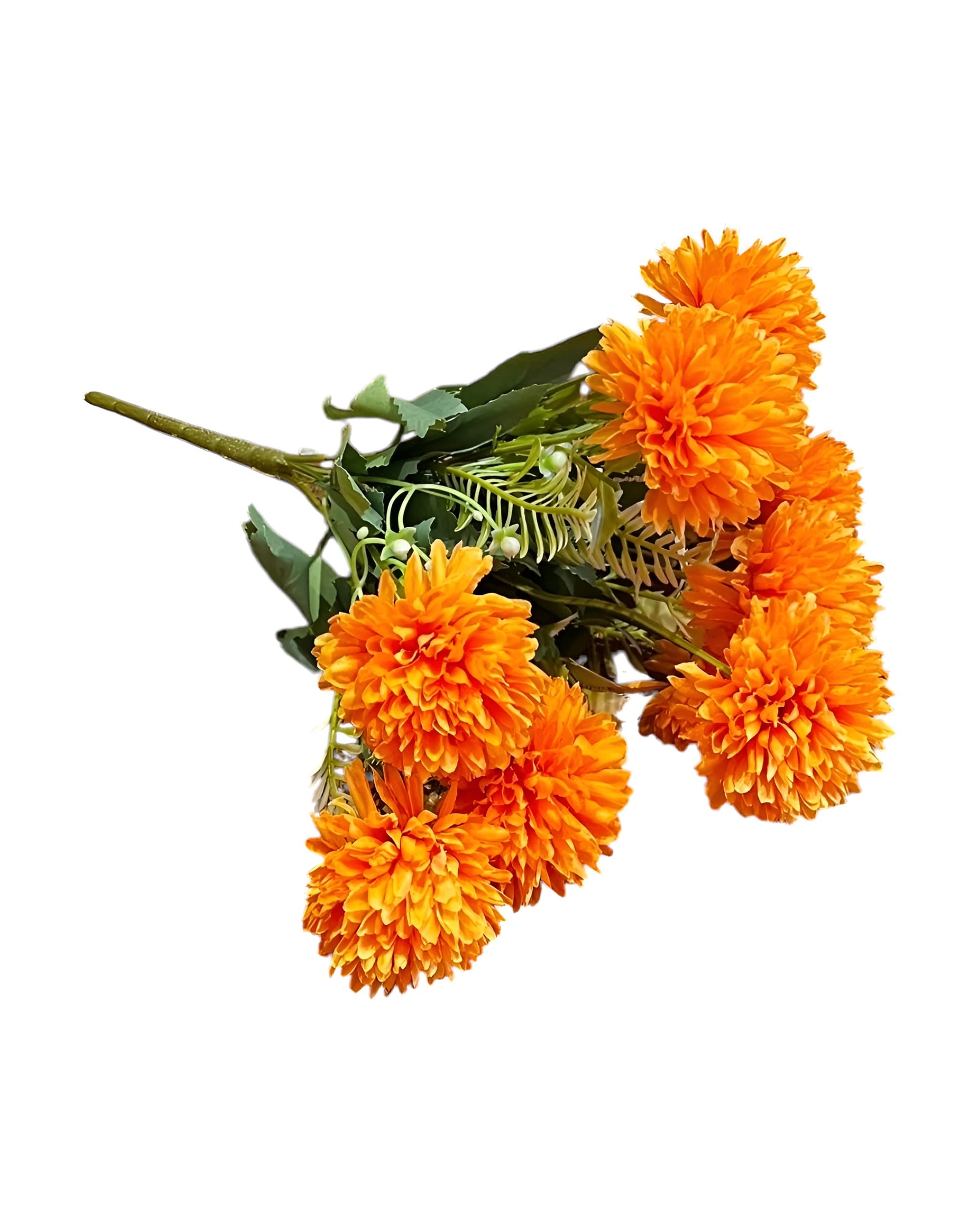 MİNİ BAŞLI 9'LU YAPAY KRİZANTEM DEMETİ 35 CM - 1