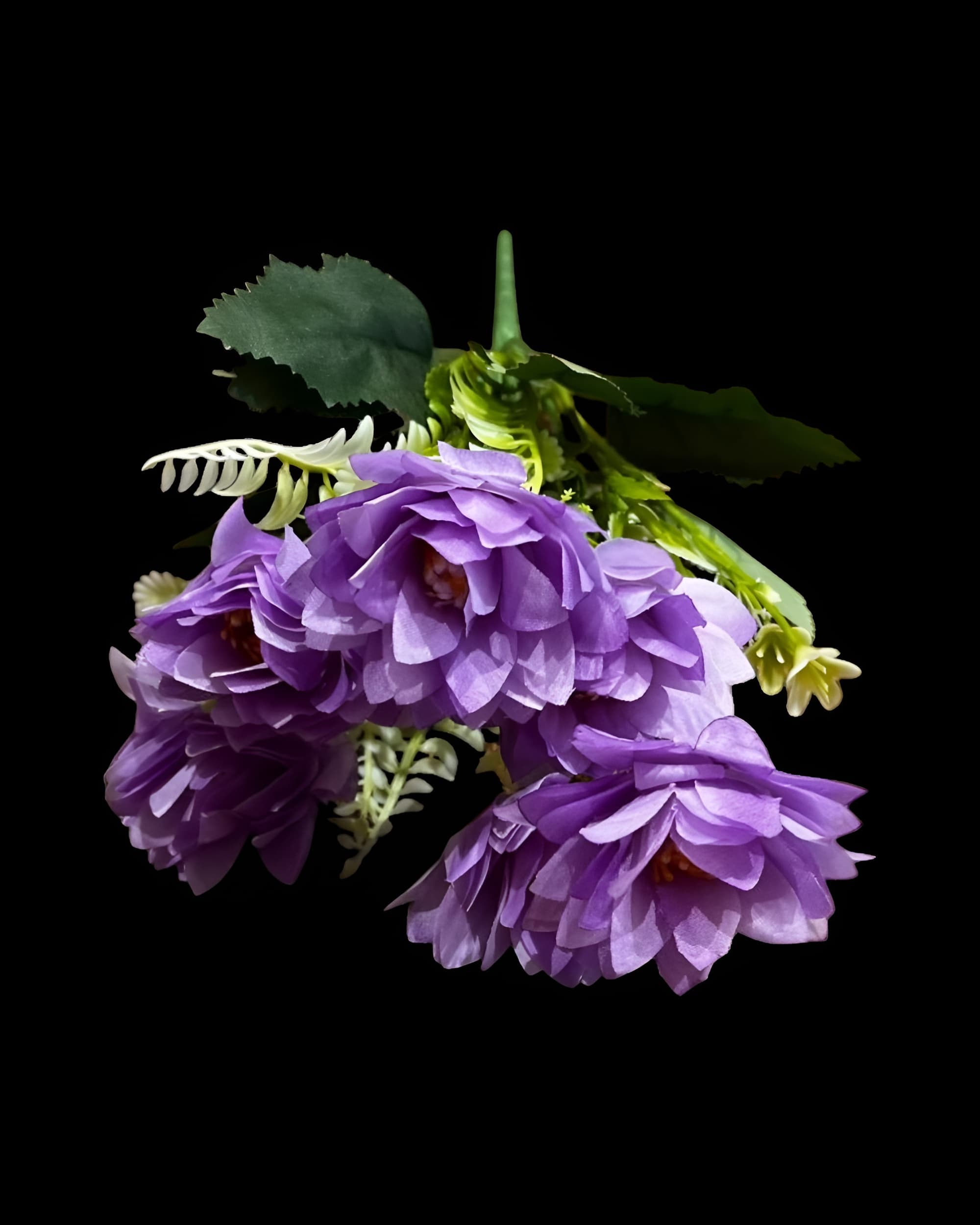 6 BAŞLI SÜMBÜL DETAYLI YILDIZ ÇİÇEĞİ 30 CM - 6