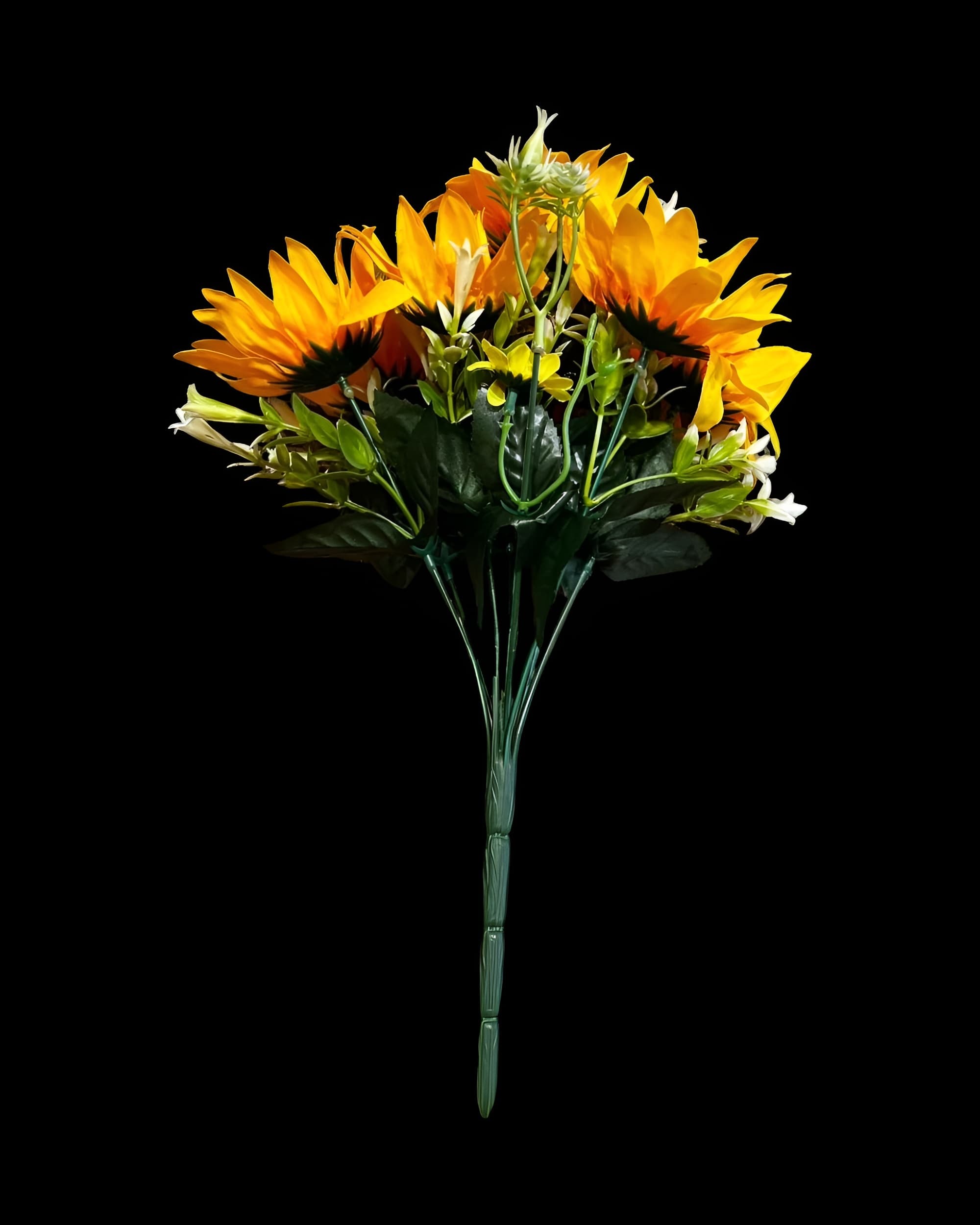 7 BAŞLI CİPSOLU YAPAY AY ÇİÇEĞİ BUKETİ 35 CM - 2