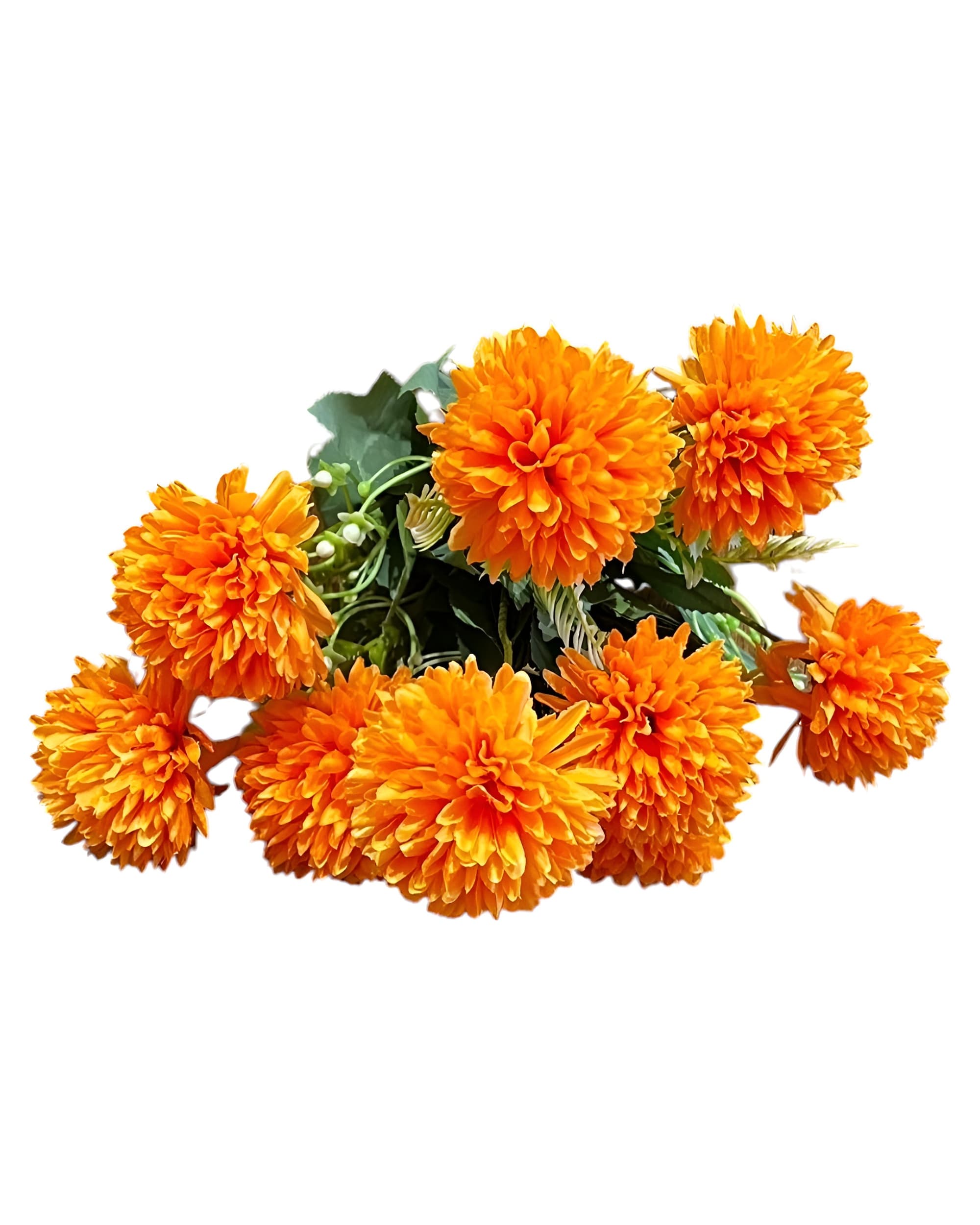 MİNİ BAŞLI 9'LU YAPAY KRİZANTEM DEMETİ 35 CM - 2