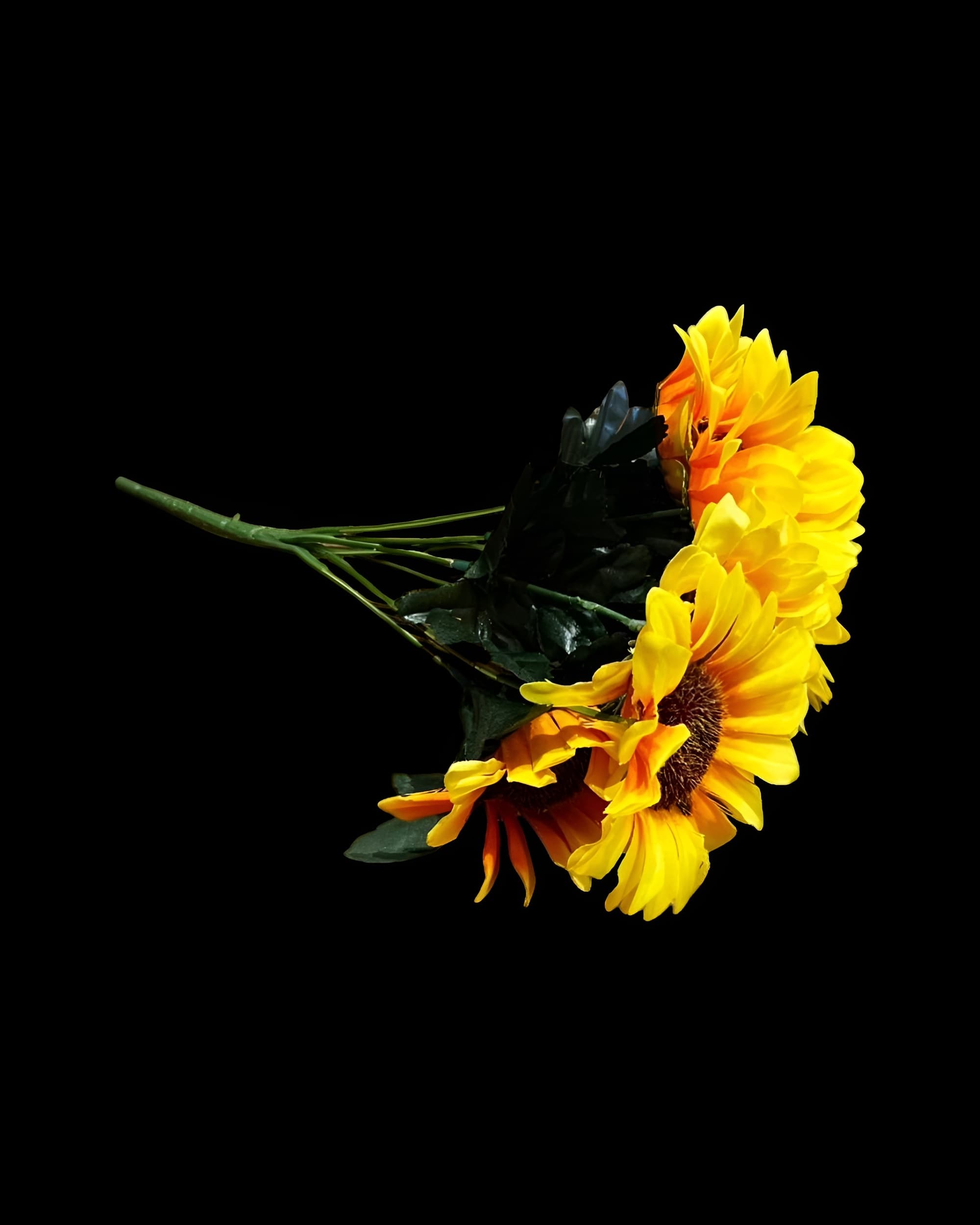 7 BAŞLI AY ÇİÇEĞİ 30 CM - TOPTAN YAPAY ÇİÇEK - 1