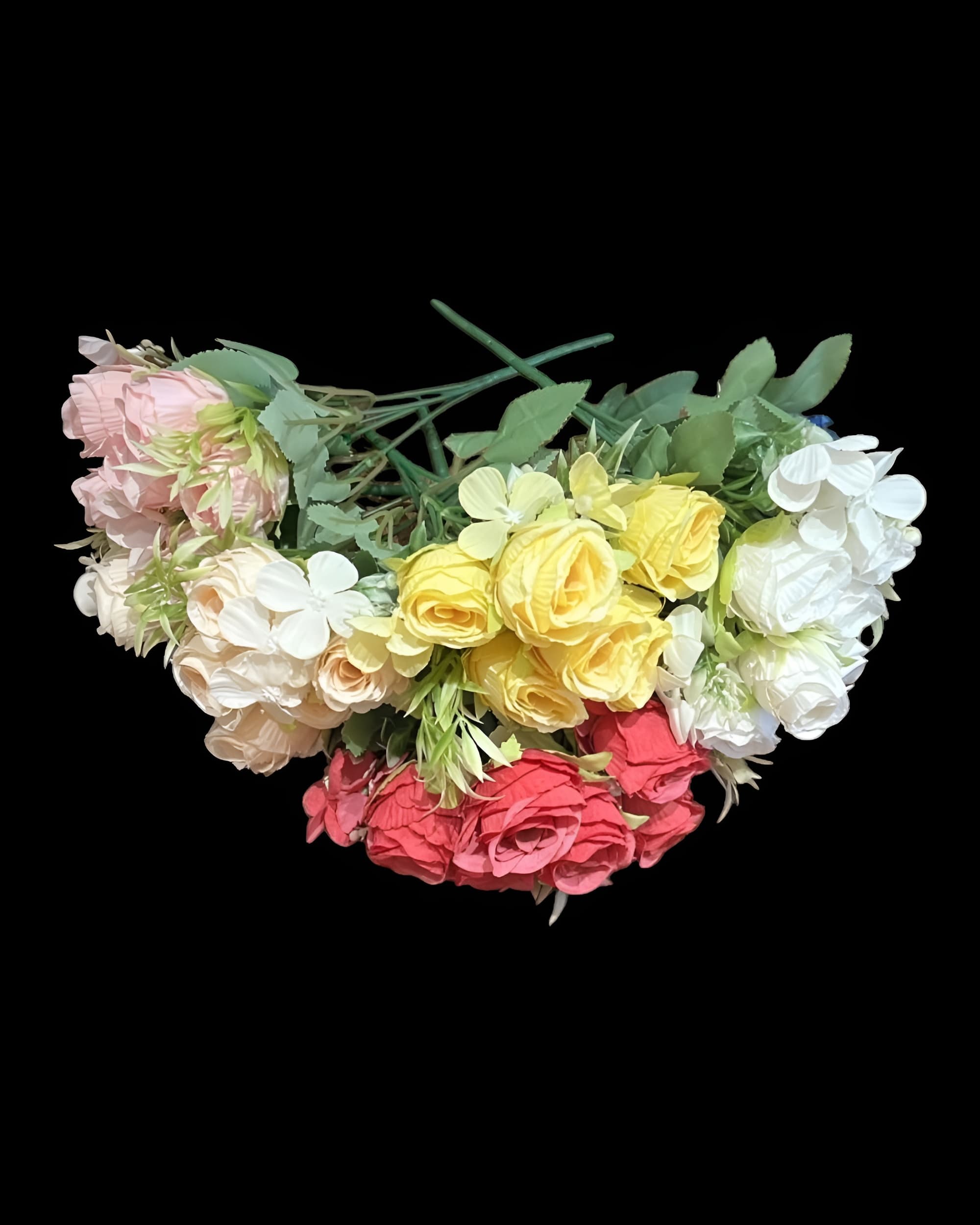 6 BAŞLI YAPAY GÜL DEMETİ 25 CM - 8