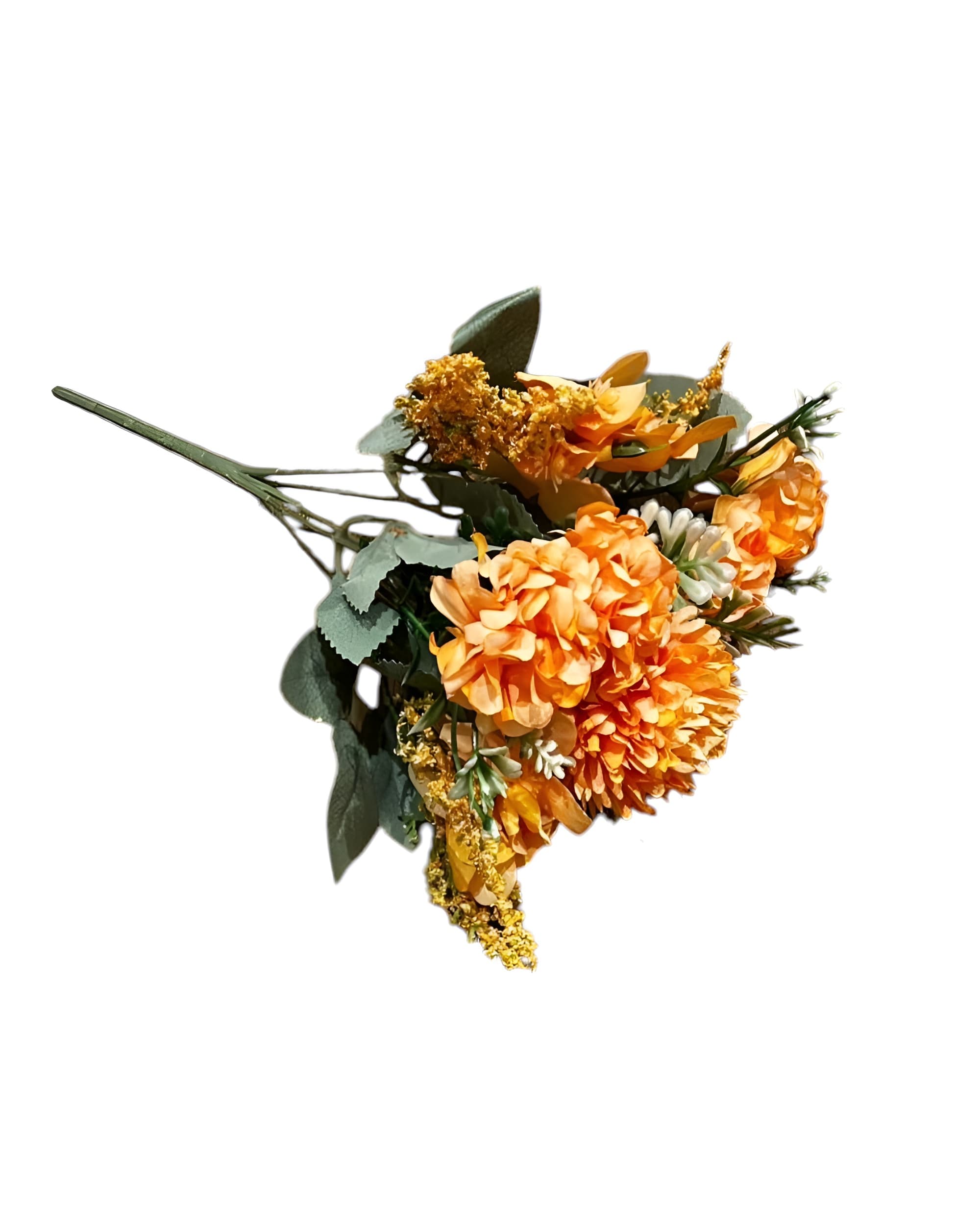 MİNİ KRİZANTEM ORTANCA DEMETİ 5 DAL 25 CM - 1