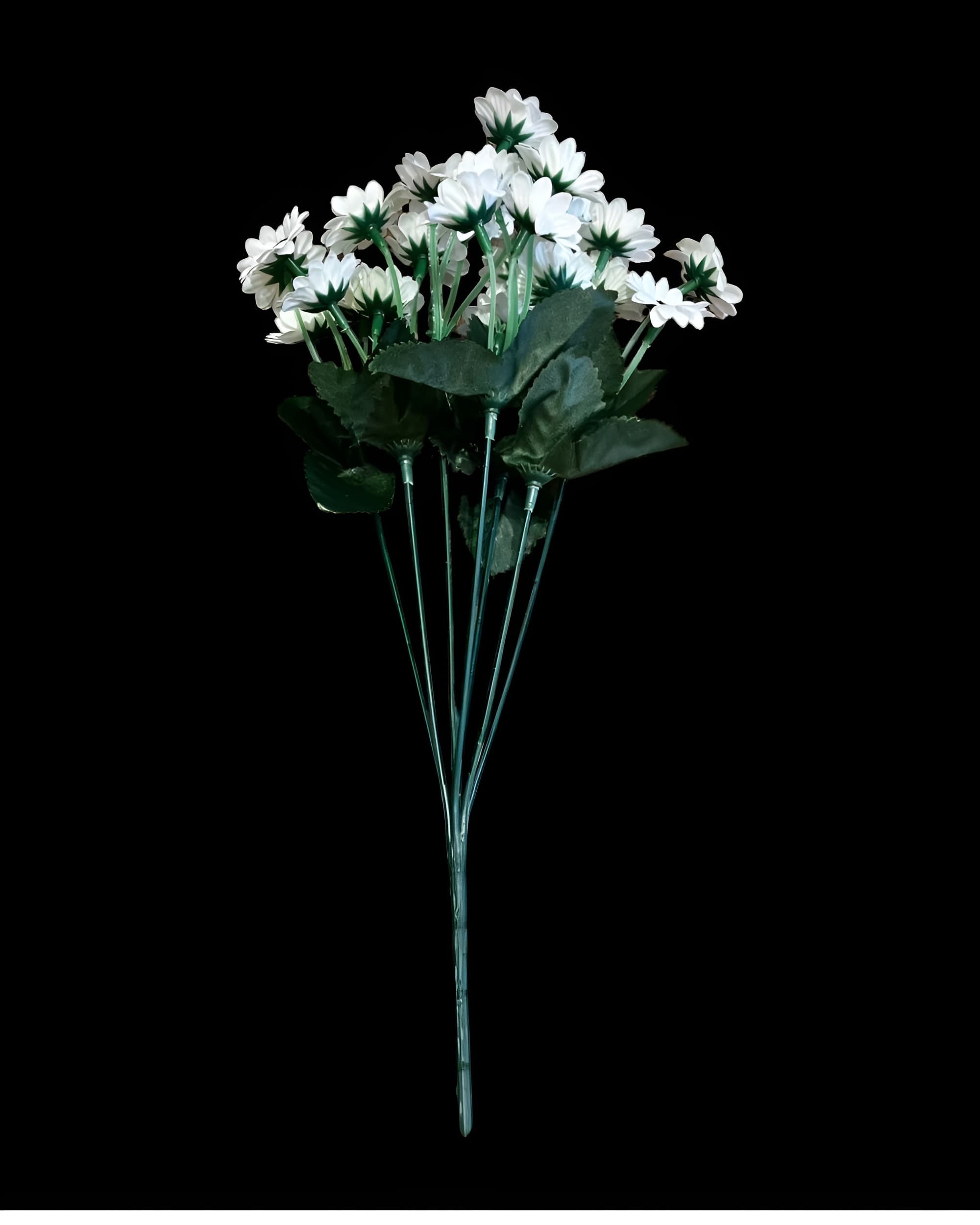 24 BAŞLI YAPAY BEYAZ PAPATYA DEMETİ 35 CM - 2