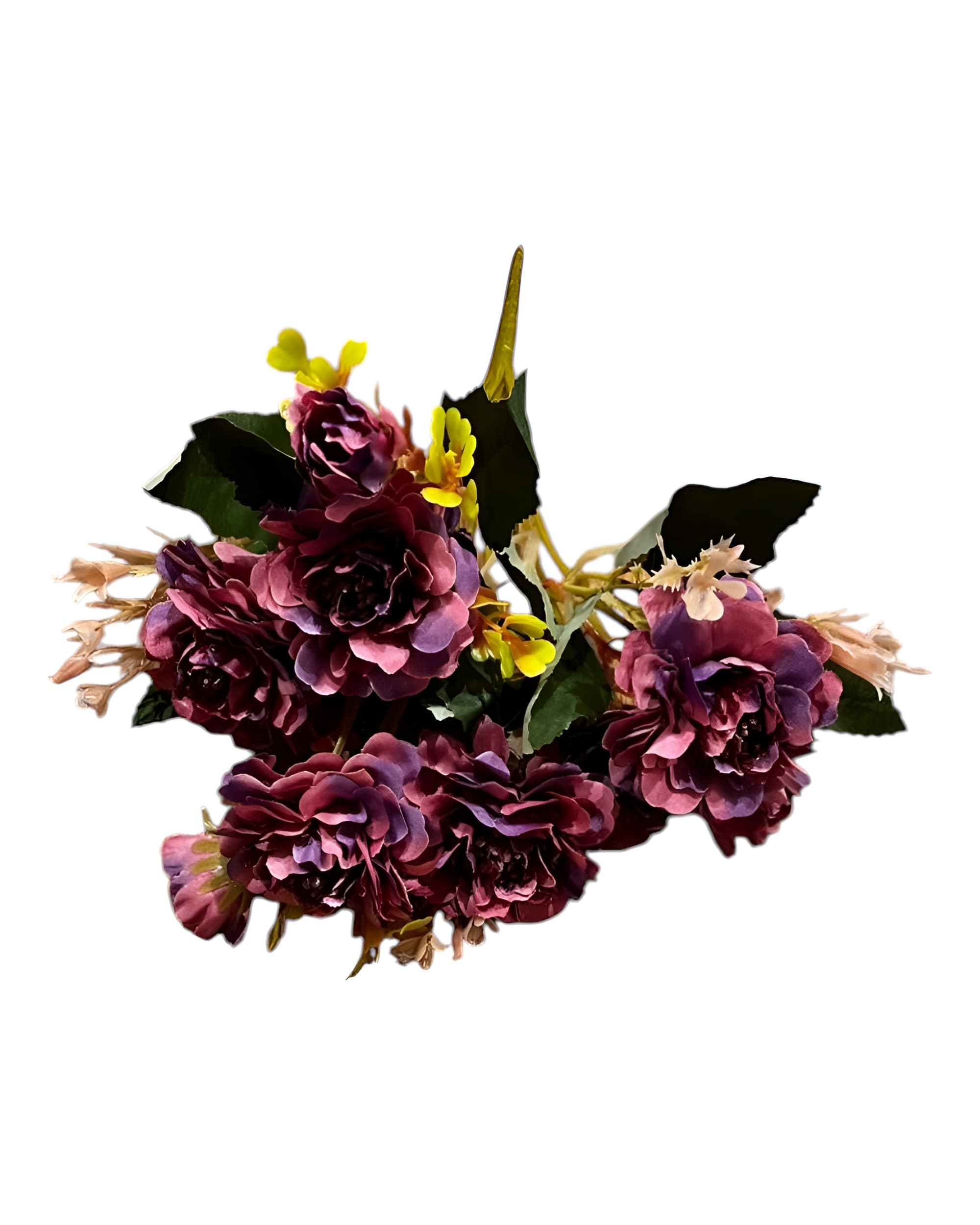 6 DALLI KATMERLİ YAPAY GÜL DEMETİ 30 CM 0