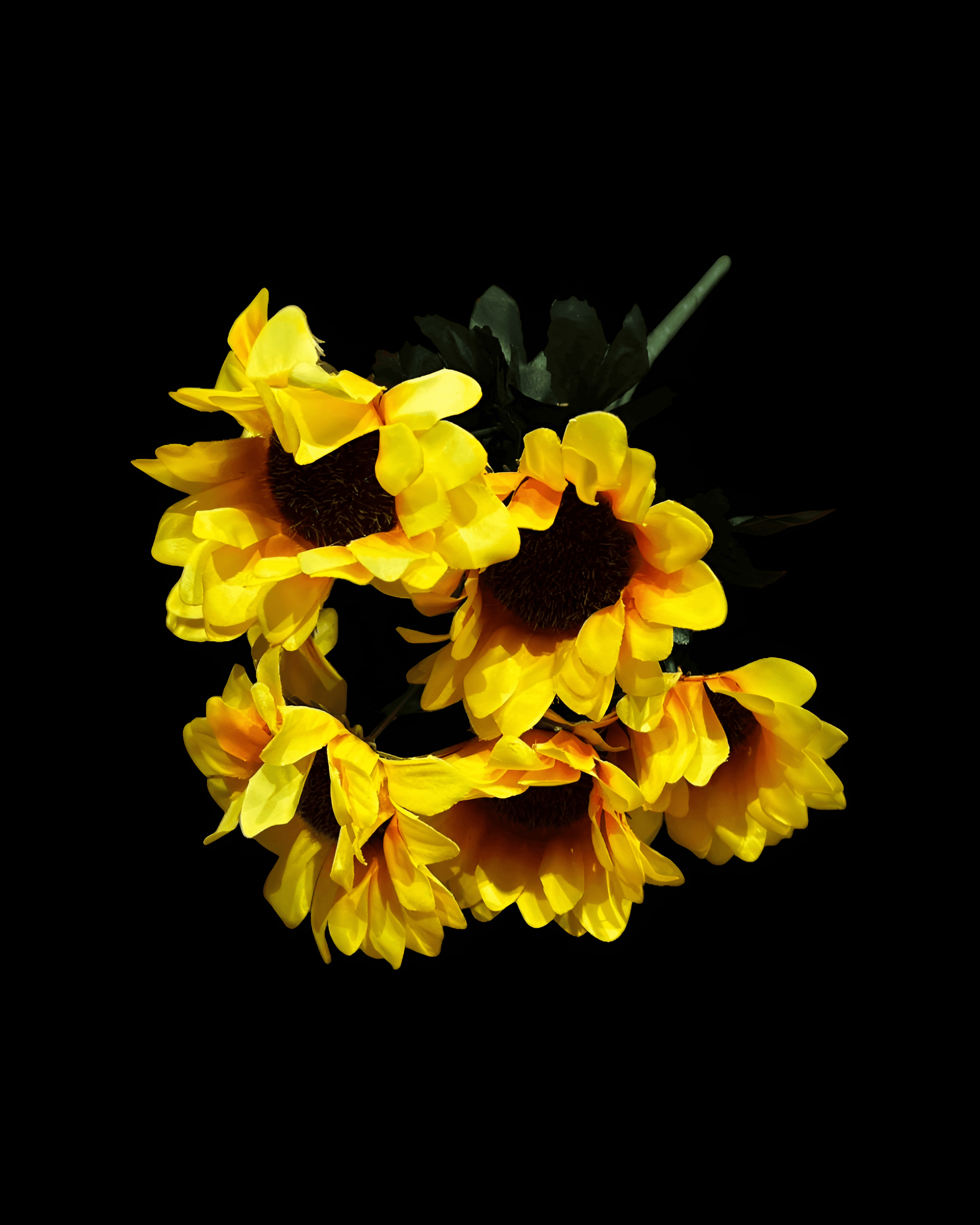 6 BAŞLI AY ÇİÇEĞİ 30 CM - 3