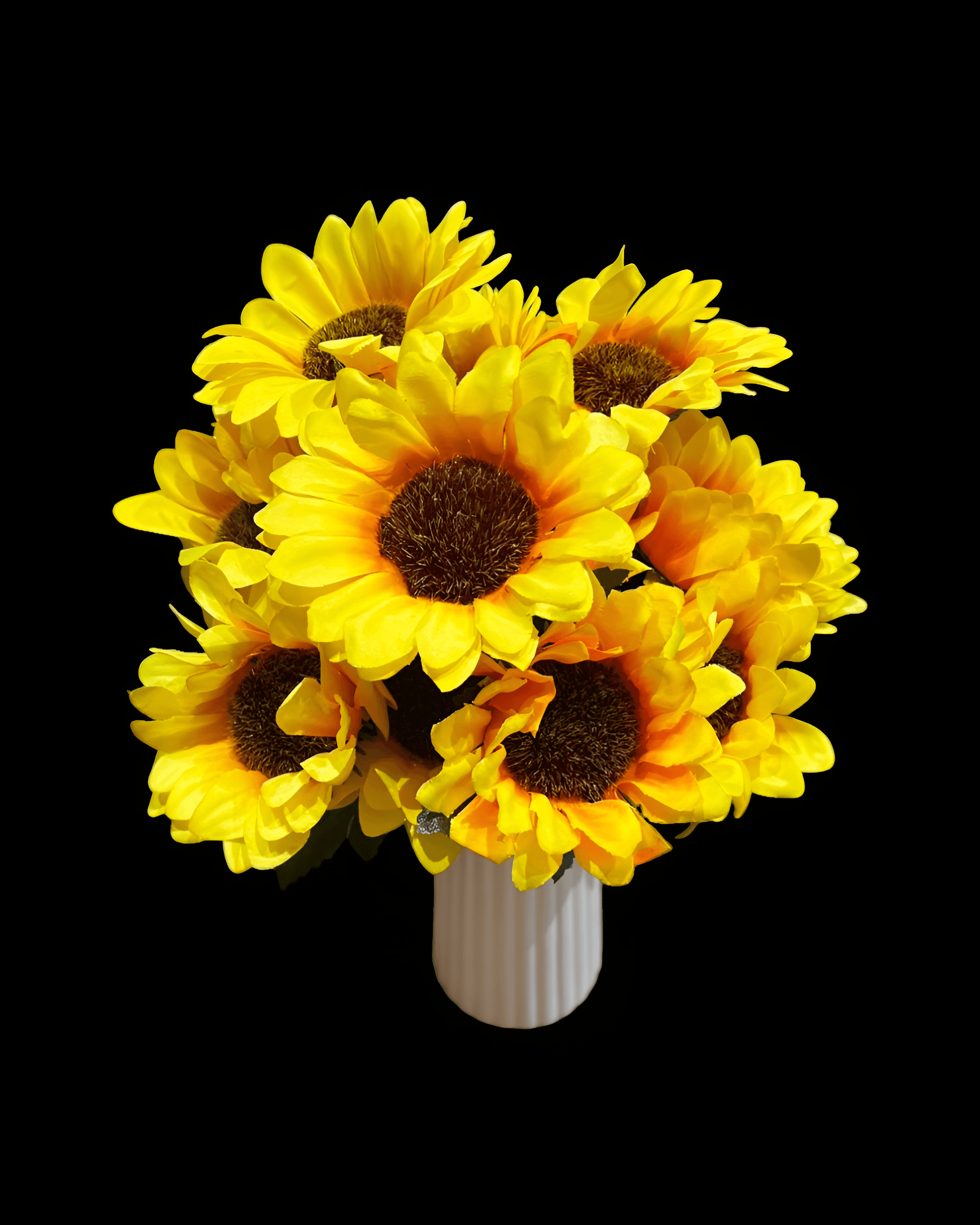 6 BAŞLI AY ÇİÇEĞİ 30 CM - 1