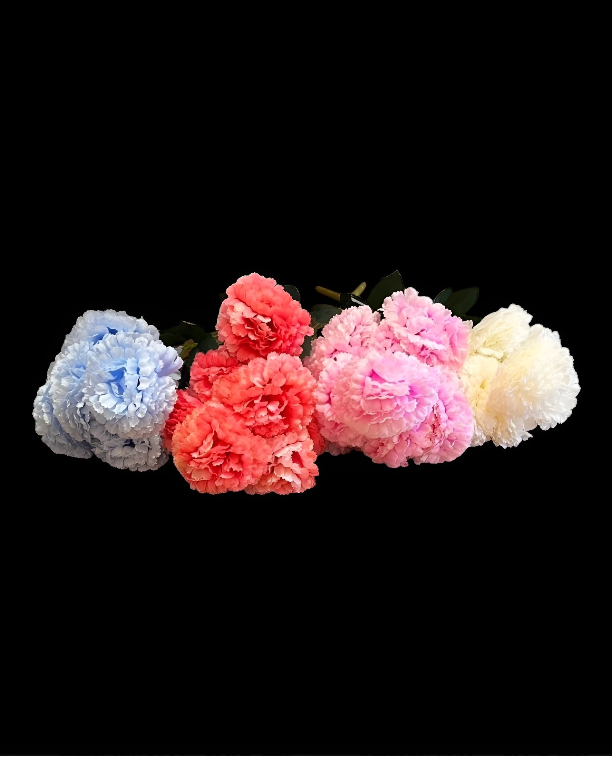 9 BAŞLI YAPAY KARANFİL DEMETİ 45 CM - 2