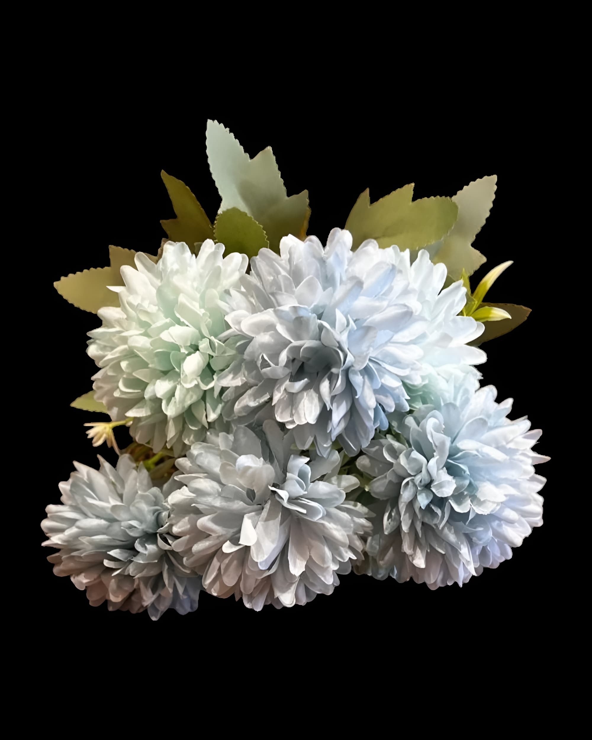 7 BAŞLI KRİZANTEM SÜMBÜL DETAYLI 30 CM - 8