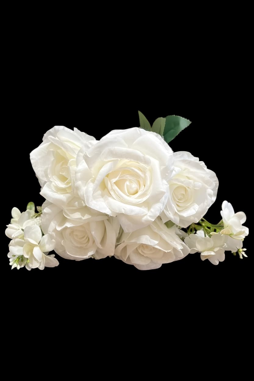 5'Lİ BEYAZ GÜL DEMETİ - 2