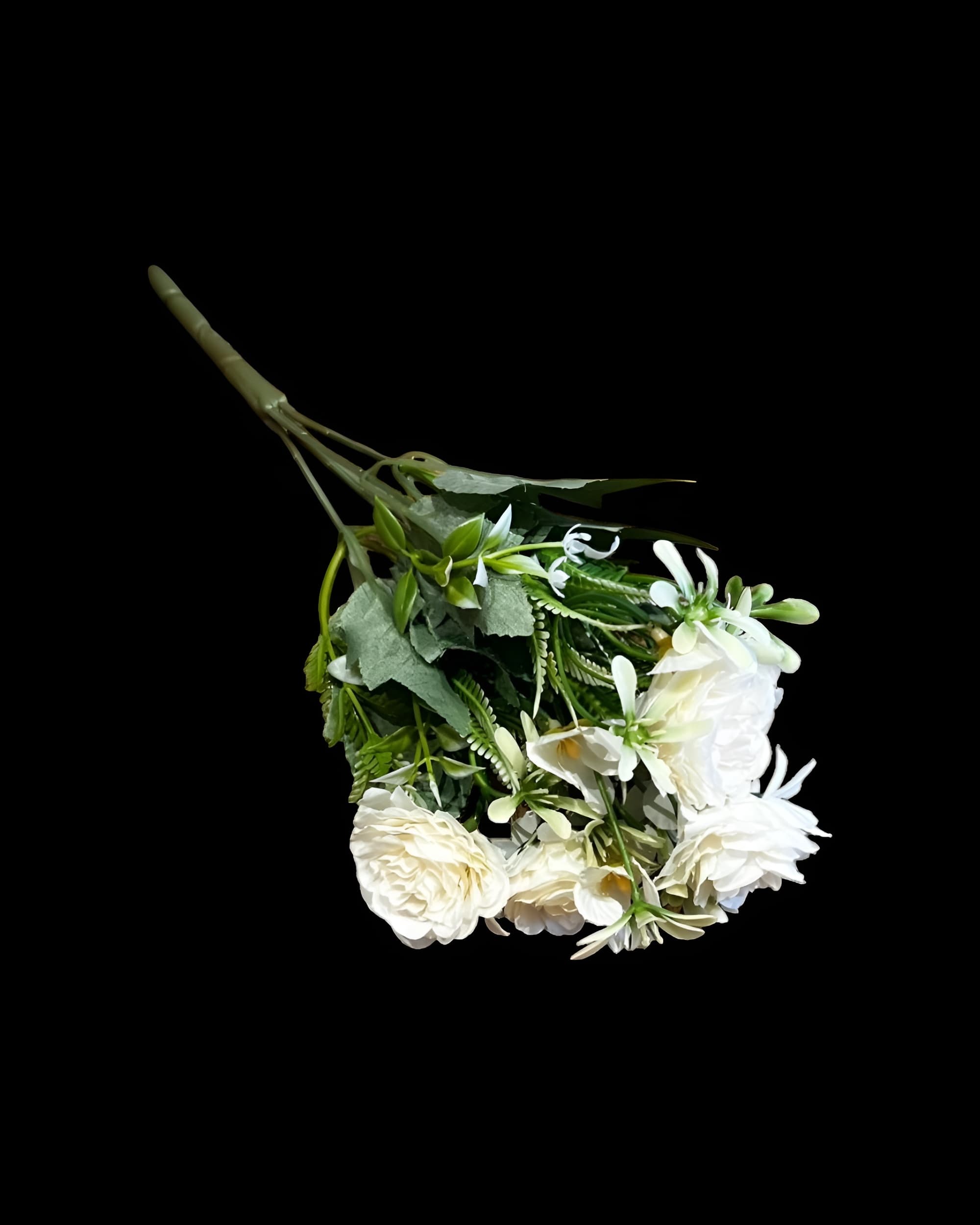 5 DALLI YAPAY BAHAR GÜLÜ 30 CM - 2