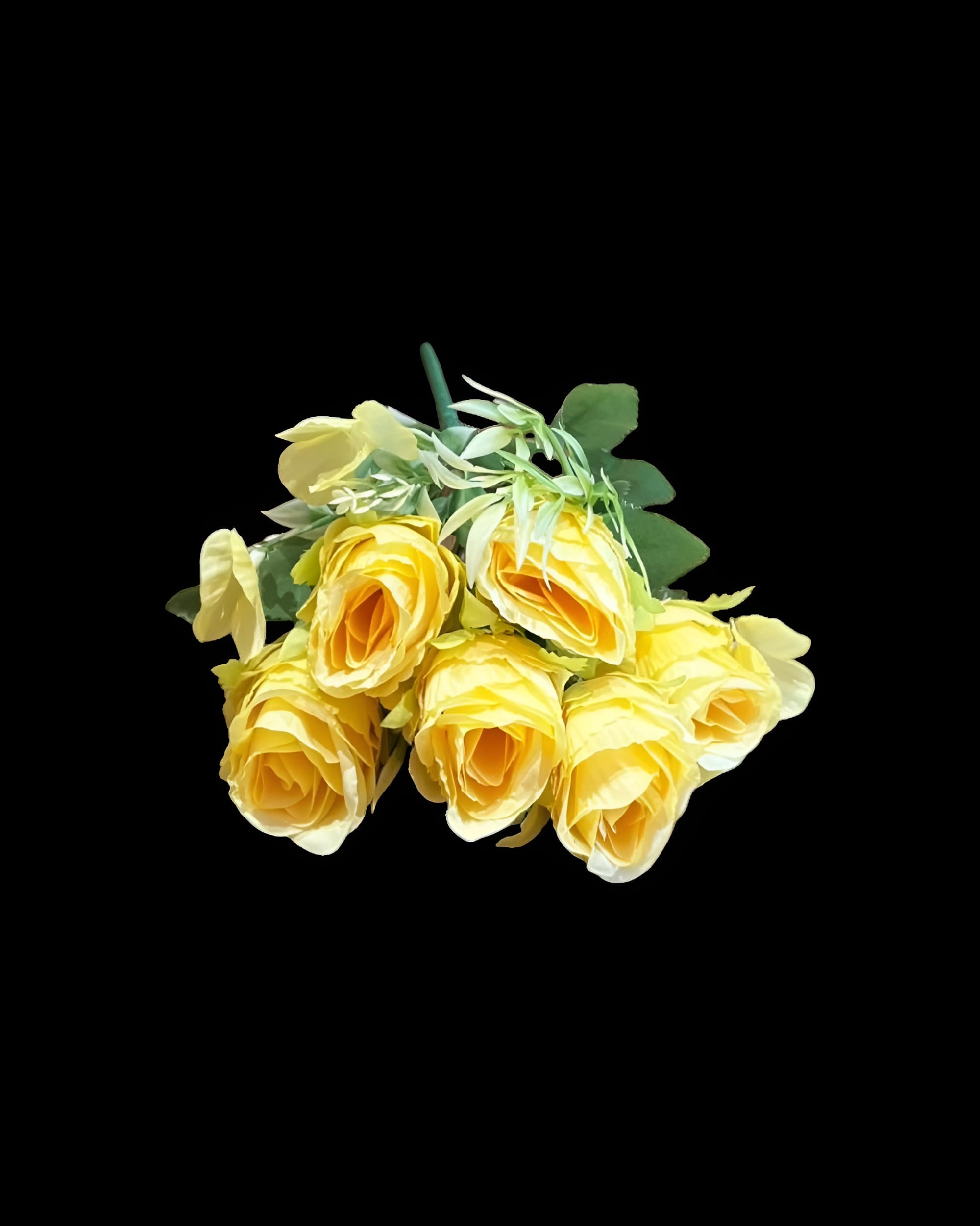 6 BAŞLI YAPAY GÜL DEMETİ 25 CM - 2