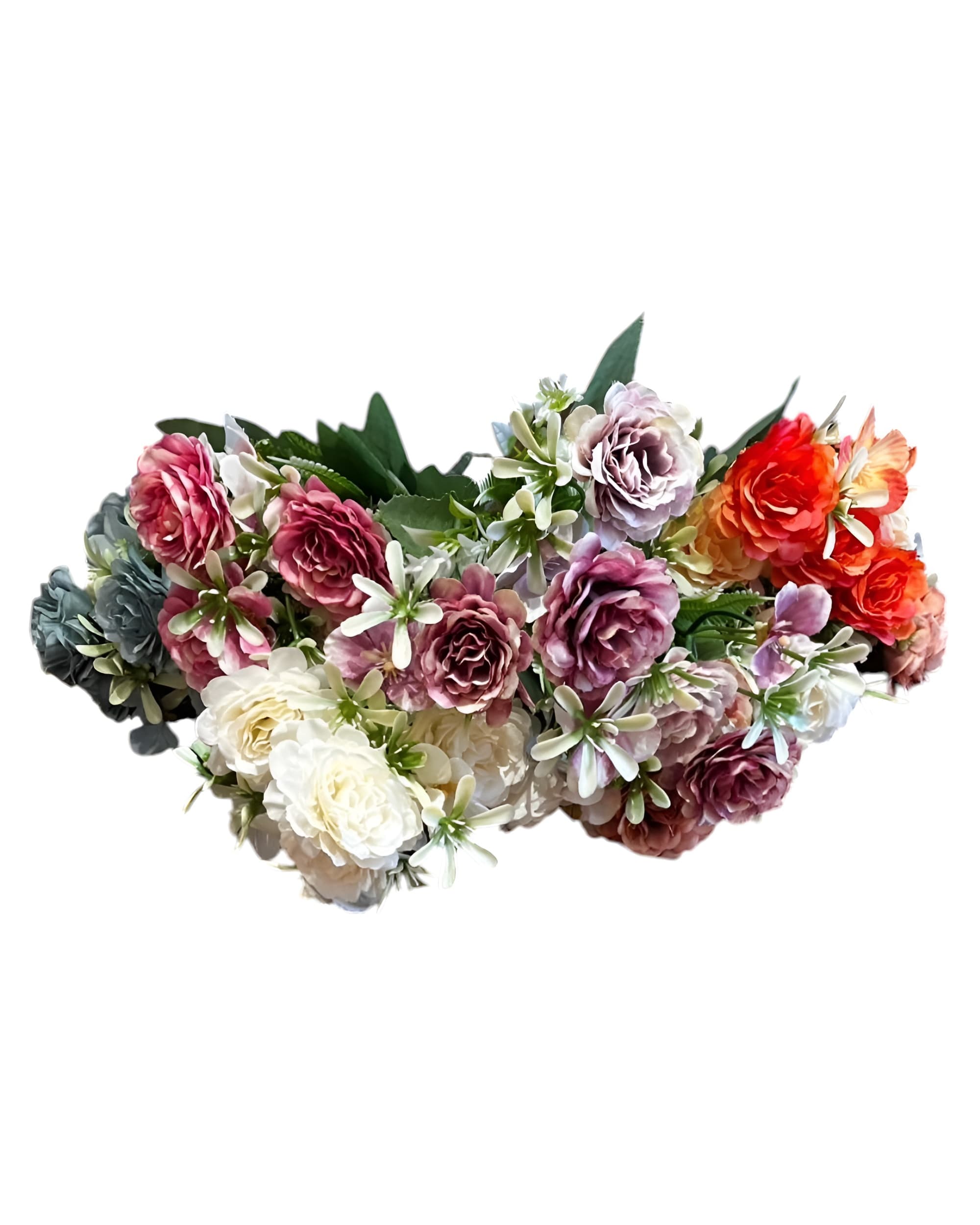 5 DALLI YAPAY BAHAR GÜLÜ 30 CM - 1